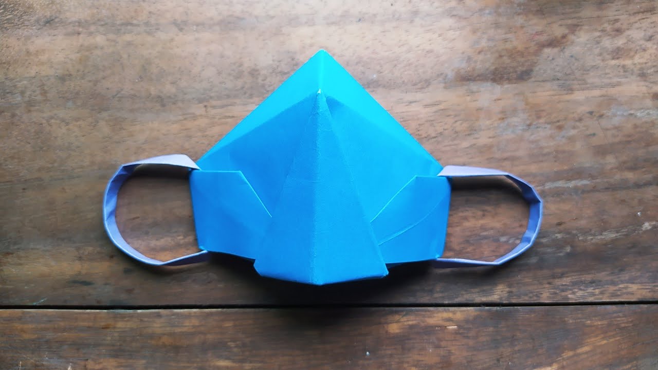 How to make a paper Face Mask DIY ORIGAMI FACE MASK YouTube