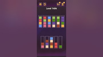 Block King - Sort Puzzle - Level 1491 to 1495 - All without adding columns