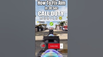 🔥Fix Aim in 30 Seconds Cod Mobile #codmobile #codm #shorts