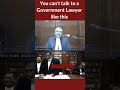 You can&#39;t talk to a Government Lawyer like this #law #ytshorts #trending #viralvideo
