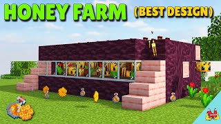 EASY Bee Farm in Minecraft - Automatic Honey Farm Minecraft ( Minecraft Tutorial )