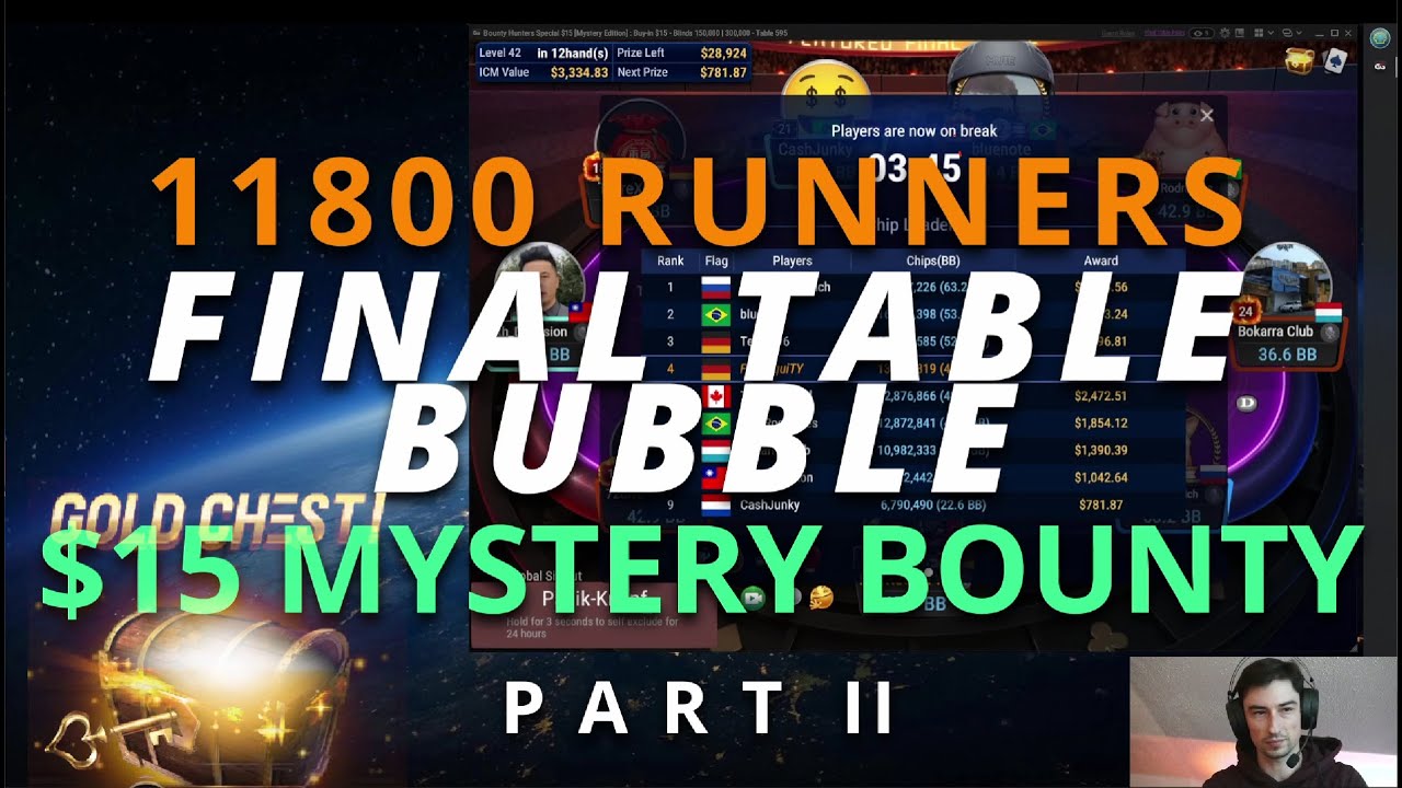 Mystery Bounty: FINAL TABLE BUBBLE in a 11800 field | LATESTAGE GGPOKER ...