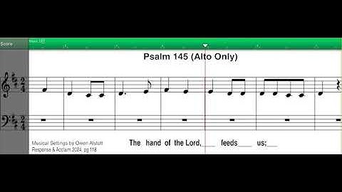 R&A Psalm 17th Sunday in Ordinary Time, 2024, Psalm 145, Alto