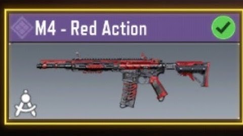 HOW TO GET M4-RED ACTION FOR FREE + BR GAMEPLAY IN CALL OF DUTY MOBILE #codm #callofduty