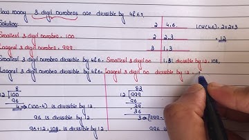 | How many 3 digit numbers are divisible by 4 and 6 ? | |in malayalam |