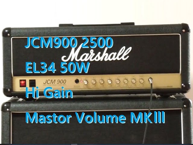 Marshall JCM900 2500 Hi Gain Mastor Volume MKⅢ EL34 50W サウンド