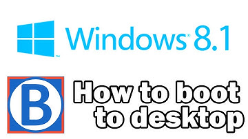 How to Boot to Desktop in Windows 8.1
