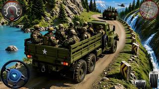 Game Truk Tentara Baru 2026 - Simulator Mengemudi Truk Kargo Militer 3D - Gameplay Android screenshot 5