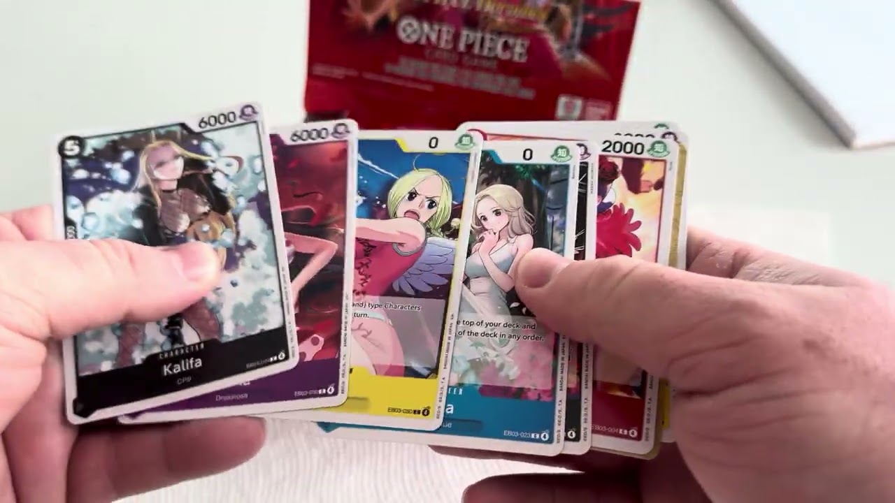 One Piece Card Game EB03 Heroine Set Unboxing - Second Box