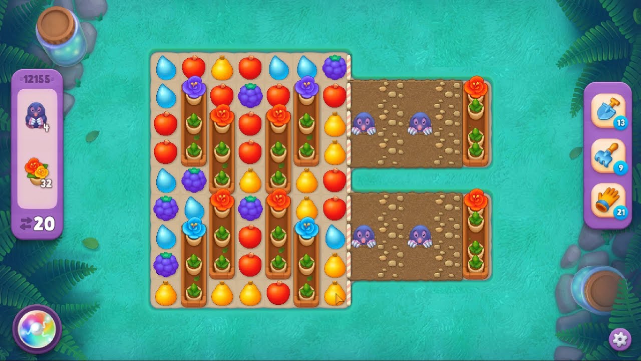 Gardenscapes level 12155 Gameplay #Bubunka - YouTube