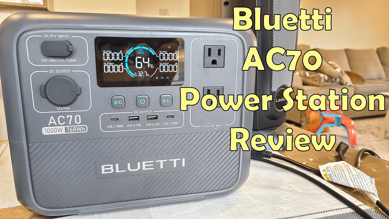 Bluetti AC70 768Wh LiFePO4 Power Station Review - YouTube