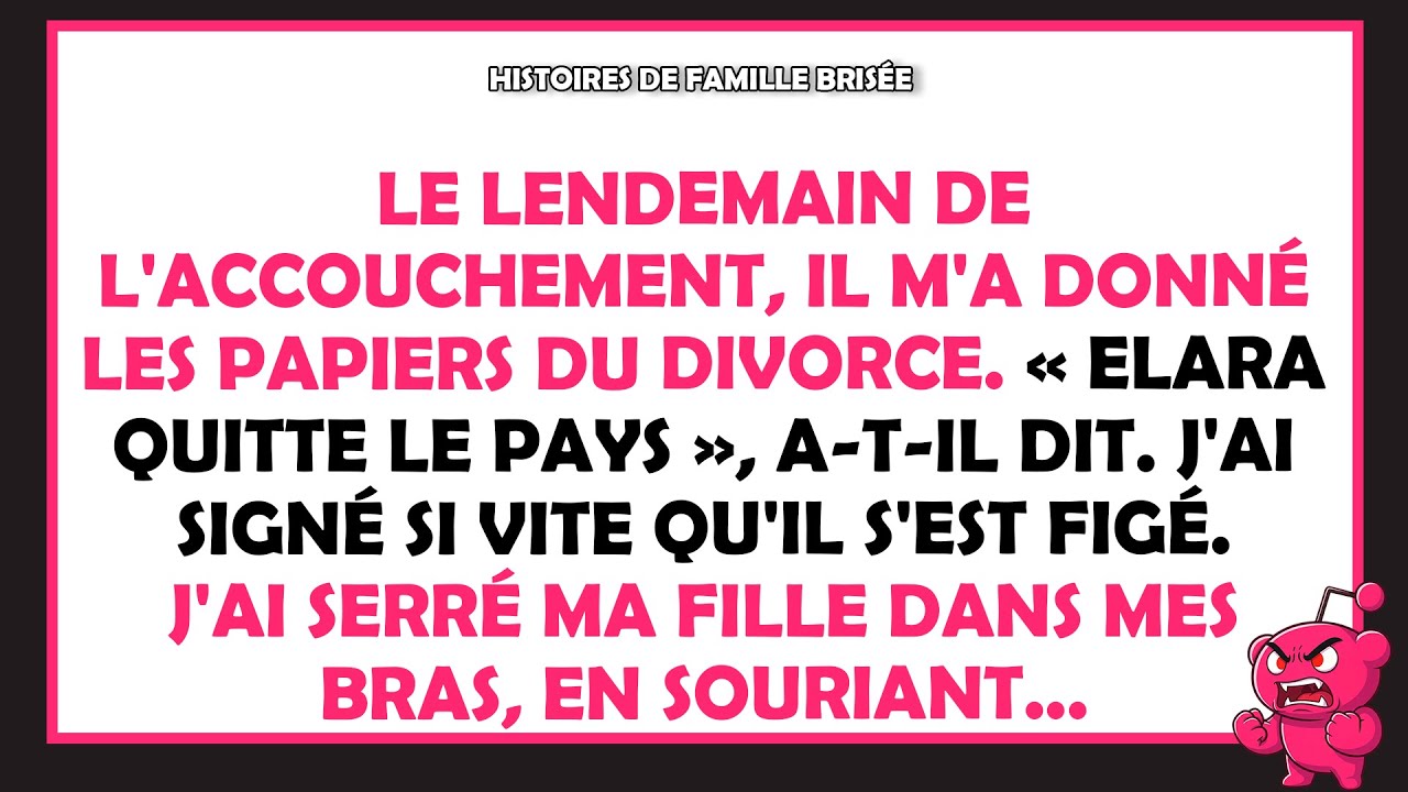 Le lendemain de l'accouchement, il m’a tendu le divorce — j’ai signé sans hésiter.