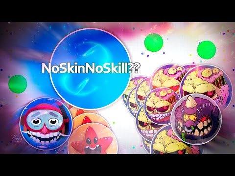 Agar.io Solo - NO SKIN, NO SKILL?? & Solo vs Teams ( Reverse Cannon Split , Tricksplit )