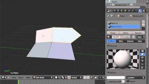 Select polygons by material