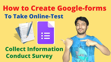 How to Create Google Forms ? कैसे बनाए to Take Online test | Google Forms Tutorial  (hindi)