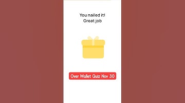 Over Wallet today quiz answer: Nov 30 🌐 Over Wallet airdrop