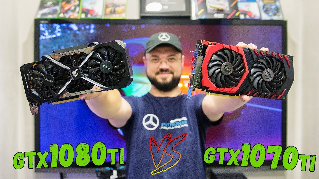Битва титанов - GTX1070Ti против GTX1080Ti в гонках 4K и VR!!!