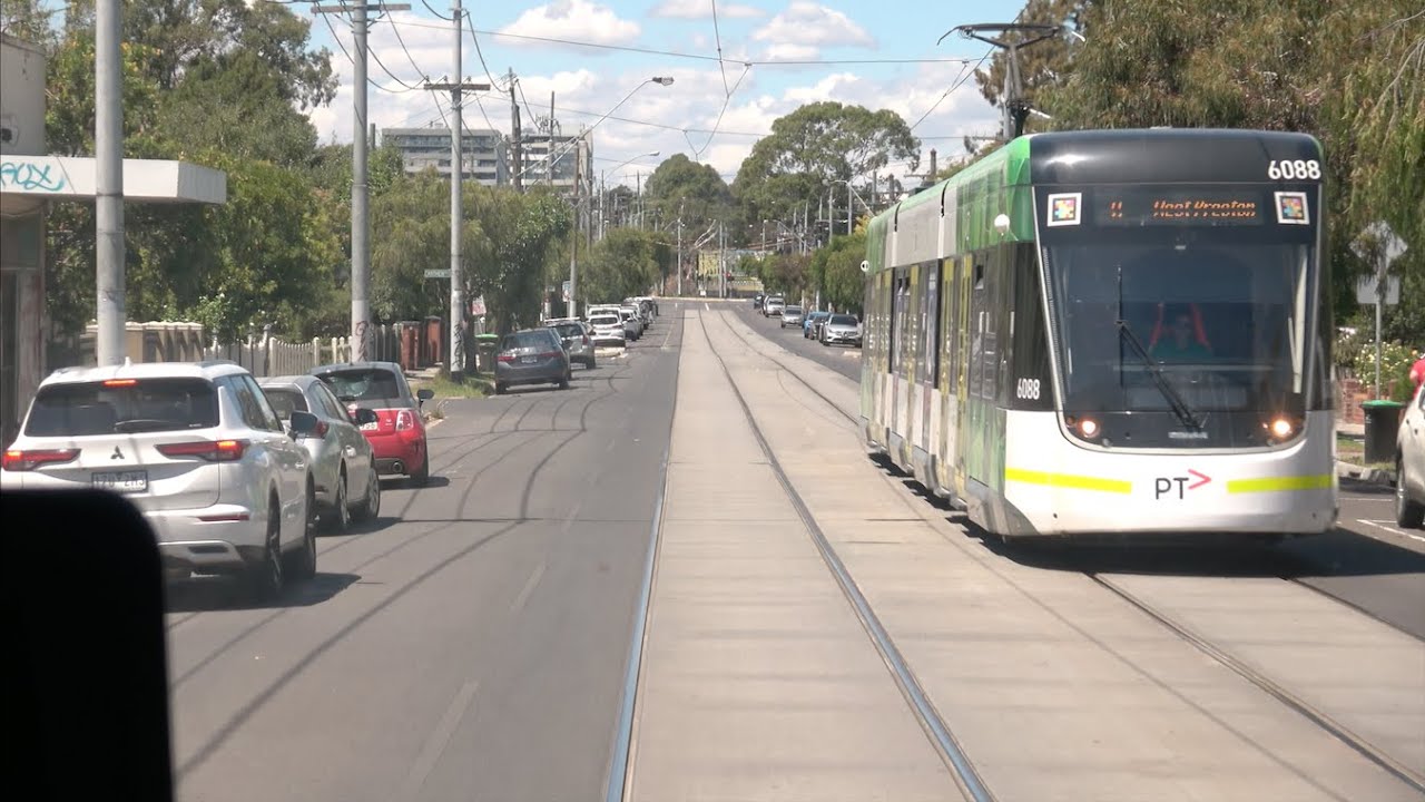 Driver's View Tram 11 West Preston to Collins St Melbourne