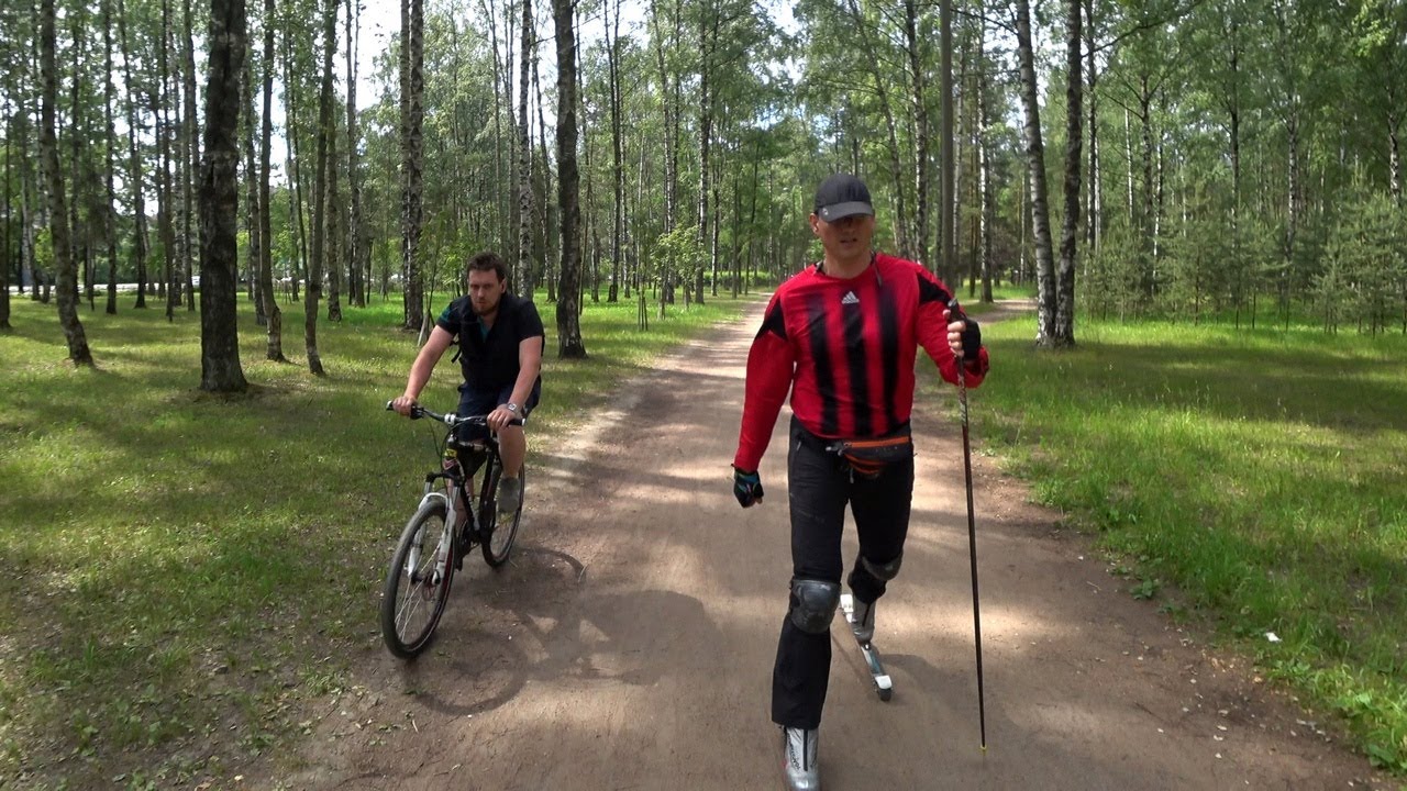 Лыжероллеры по гравию / Gravel roller skater YouTube