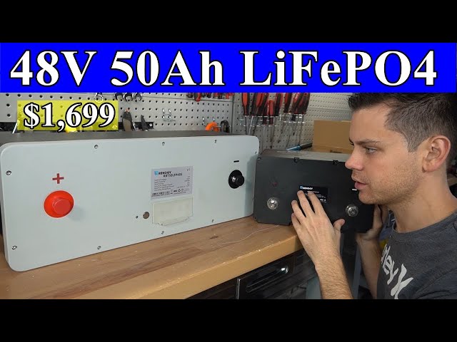 $1,699 48V 50Ah LiFePO4 Smart Renogy Battery 