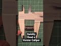 Read Vernier Calipers FAST! #engineering #verniercaliper