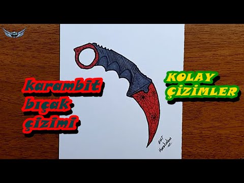 Video: Adım Adım Kurşun Kalemle Bıçak Nasıl çizilir