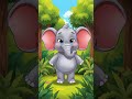 Elephant Song for Toddlers 🐘 | Animal Sounds Cartoon | TinyJoy Time #kidslearning #toddlersongs