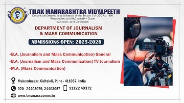 Journalism and Mass Communication Admissions 2025