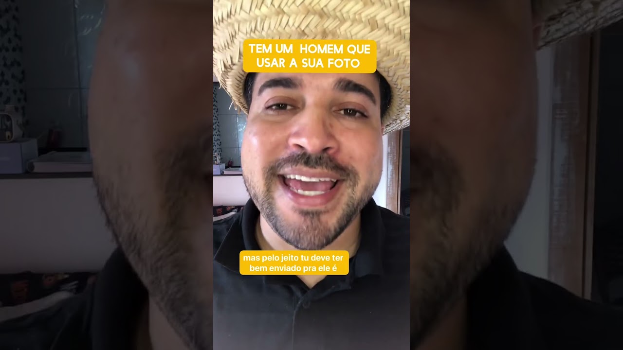 Tem um homem que usa a tua foto 