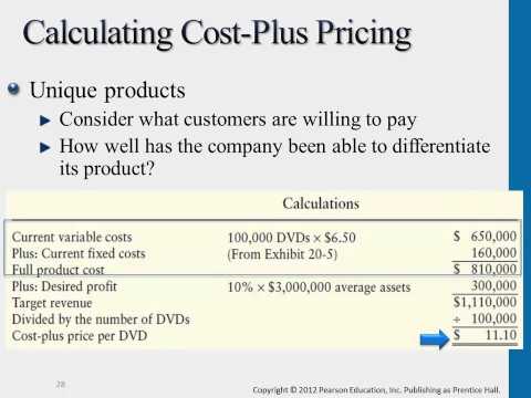 cost pricing plus calculating