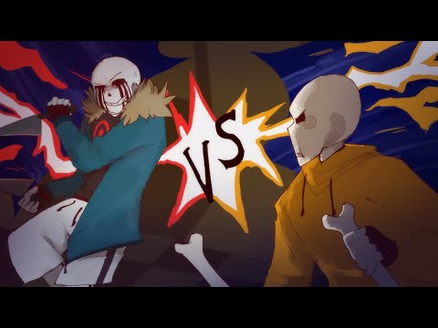 Киллер санс VS Свап папирус ( ОЗВУЧКА НА РУССКОМ )