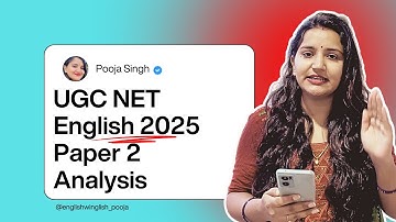 UGC NET English Paper 2 Exam Analysis 2025 📚 | Shift 2 Questions with Answers & Explanations