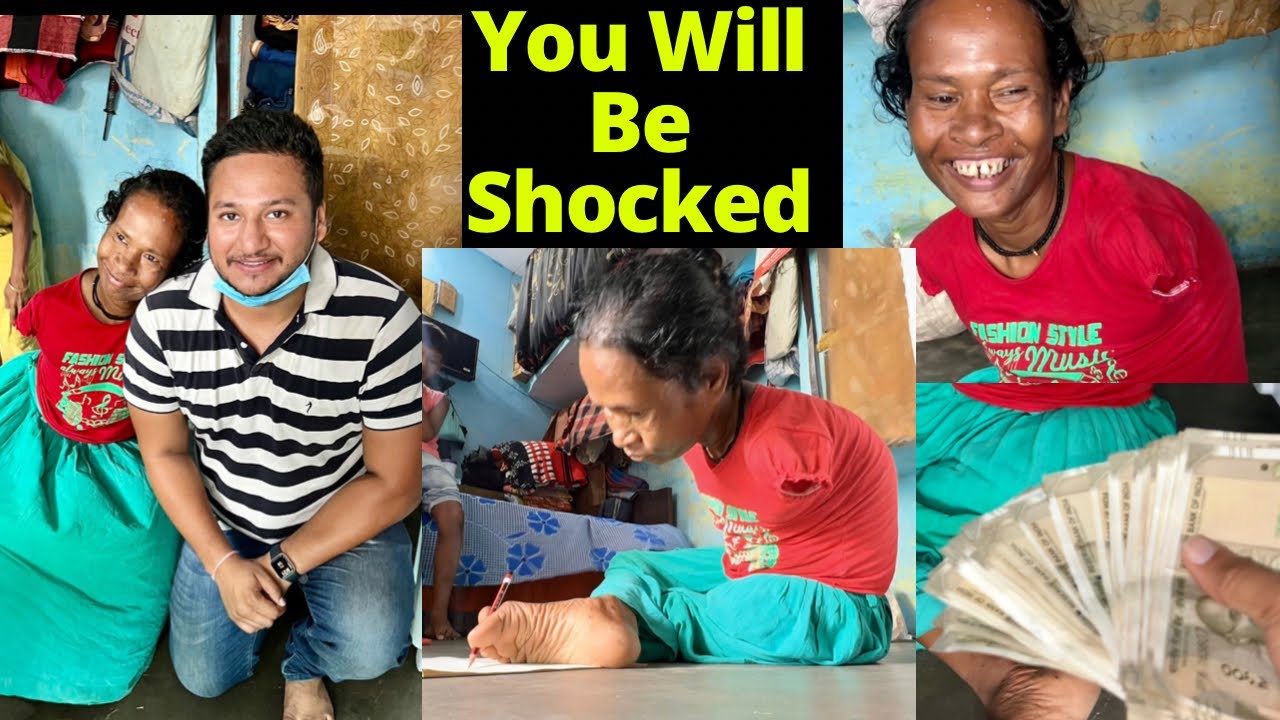 Талант этой девочки-инвалида вас ШОКИРУЕТ 😳 Ноги Se Painiting Banati Hai @sandeepbhatt