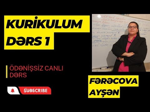 Kurikulum Dərs 1.