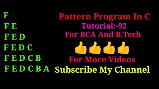 Alphabet pattern program ||c programming ||#shorts #coding