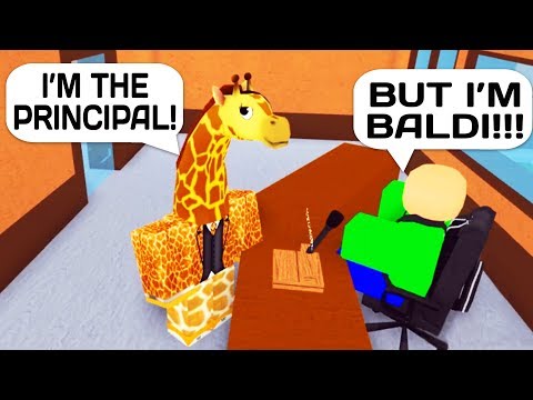 trolling as a giraffe principal in roblox high school