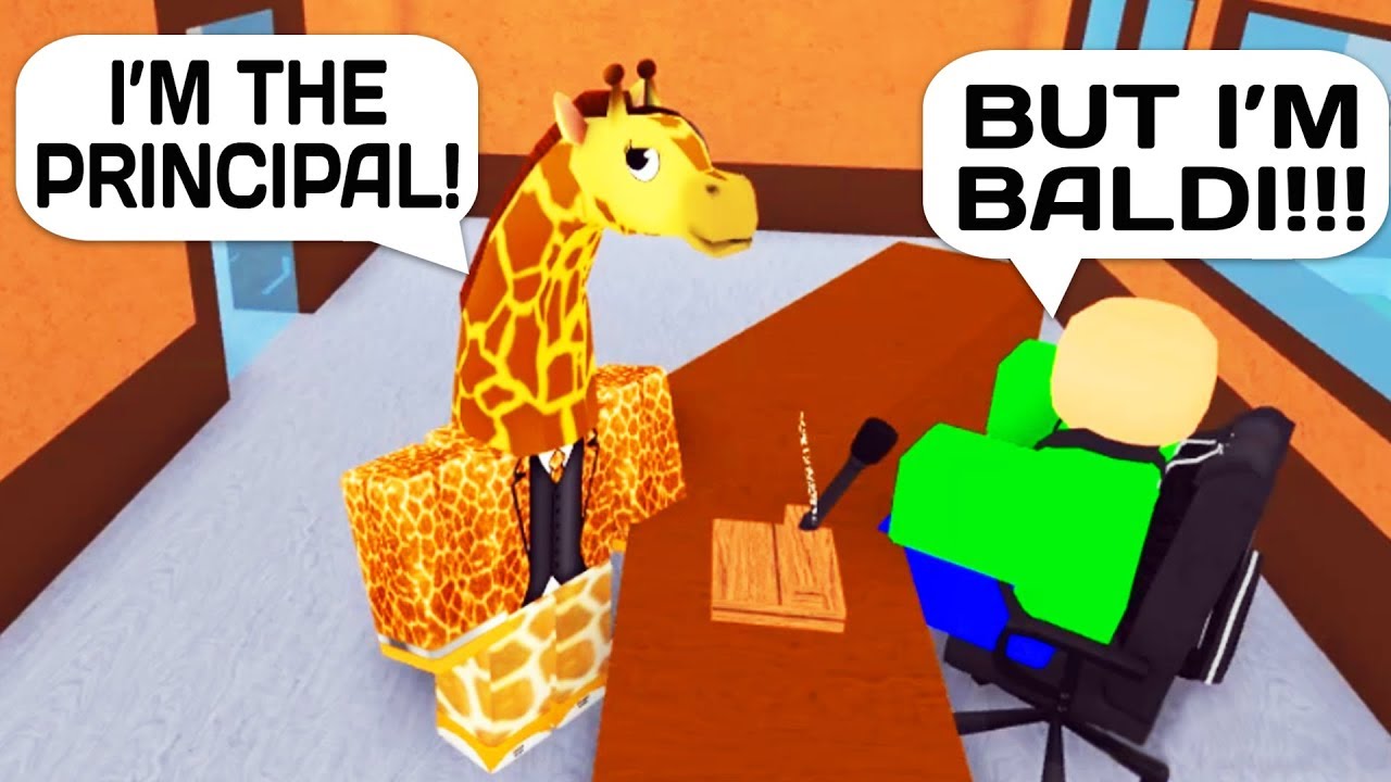 Trolling As A Giraffe Principal In Roblox High School Youtube - roblox giraffe head