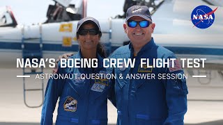 Nasa's Boeing Crew Flight Test Astronaut Question And Answer Session