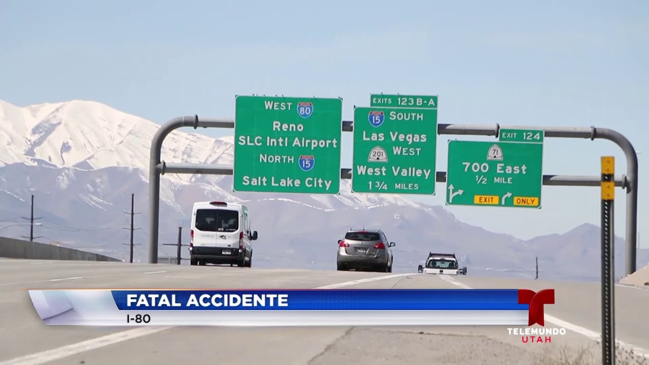 Accidente fatal en la Interestatal 80 en Salt Lake City - YouTube