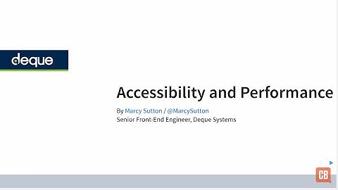Marcy Sutton: Accessibility and performance