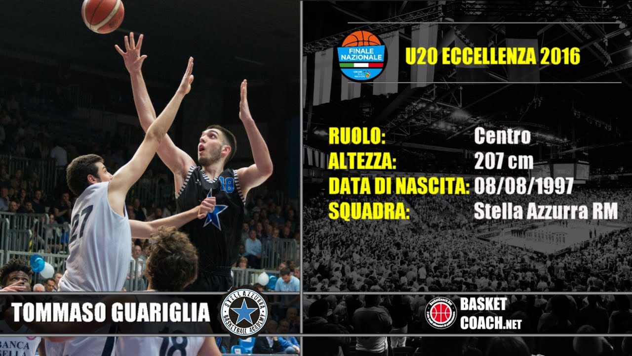 Basket Coach: U20 ECC - TOMMASO GUARIGLIA HIGHLIGHTS - STELLA AZZURRA ...