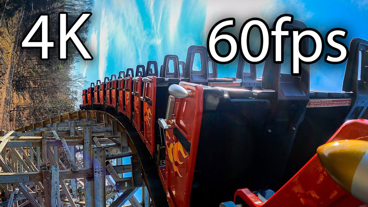 Lightning Rod Off Ride Lightning Rod back seat on-ride 4K POV @60fps Dollywood - YouTube