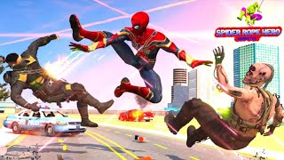Spider Man Rope Hero Man Gangster Crime City Battle - Android Gameplay screenshot 4