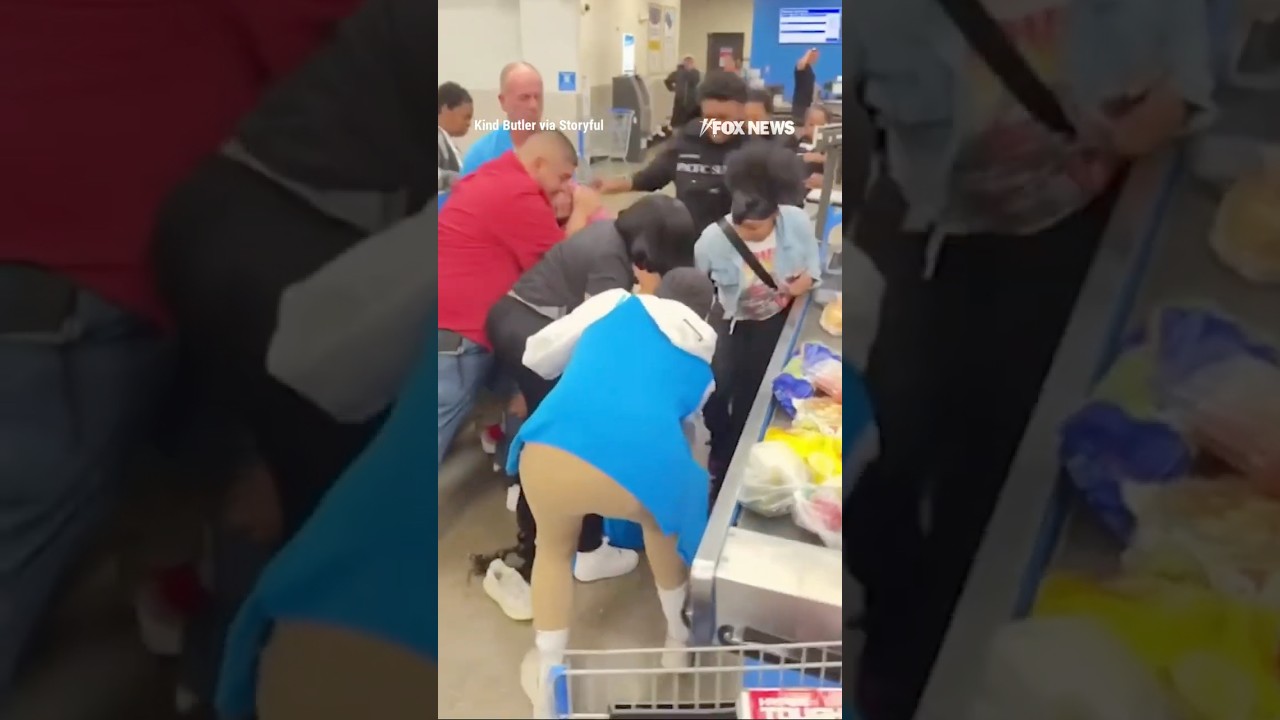 Wild brawl breaks out inside a Walmart #shorts #viral #usa #us #news #new Wild brawl breaks out inside a Walmart #shorts #viral #usa #us #news #new