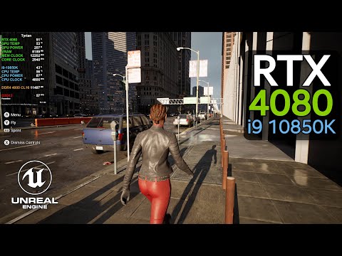 Unreal Engine 5 - Matrix Awakens Demo 4K | RTX 4080 + i9 10850K