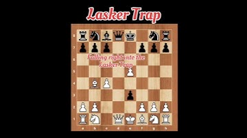 Lasker Trap: Attacking the Opponent Queen #chess #chessstrategy #chessmate