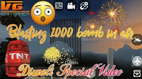Blasting 1000 bomb in air | Diwali Special Video | VerifyGamer