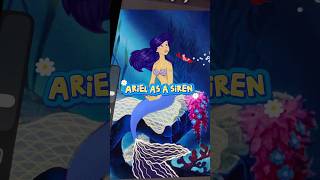 Ariel becomes a SIREN transformation 🧜‍♀️⚡️ #disney #transformation #foryou #art #shorts