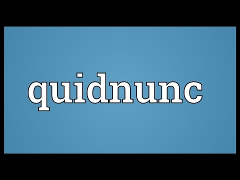 Quidnunc Meaning Quidnunc Meaning