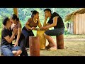 Harvesting green vegetables making simple tables and chairs for family and daily work